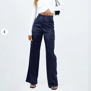 NWT Princess Polly Gimore Navy Cargo Pants Size 6